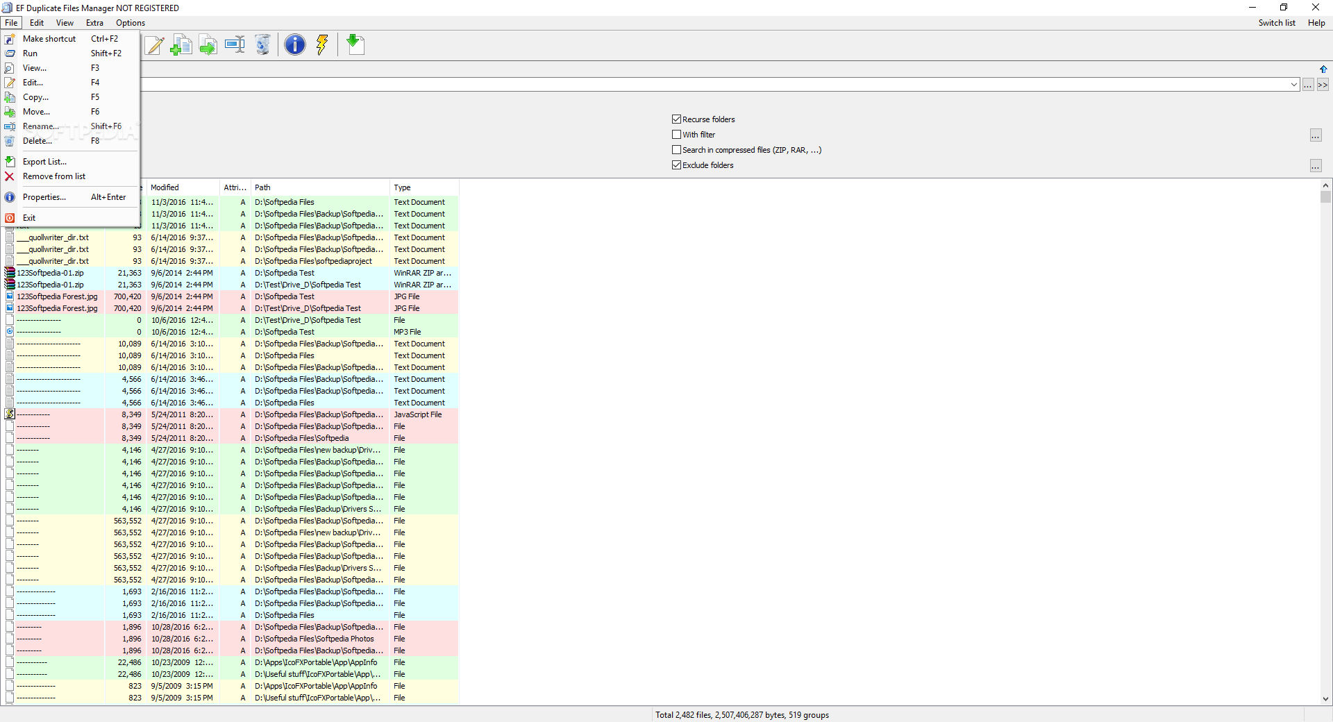 EF Duplicate Files Manager screenshot #1