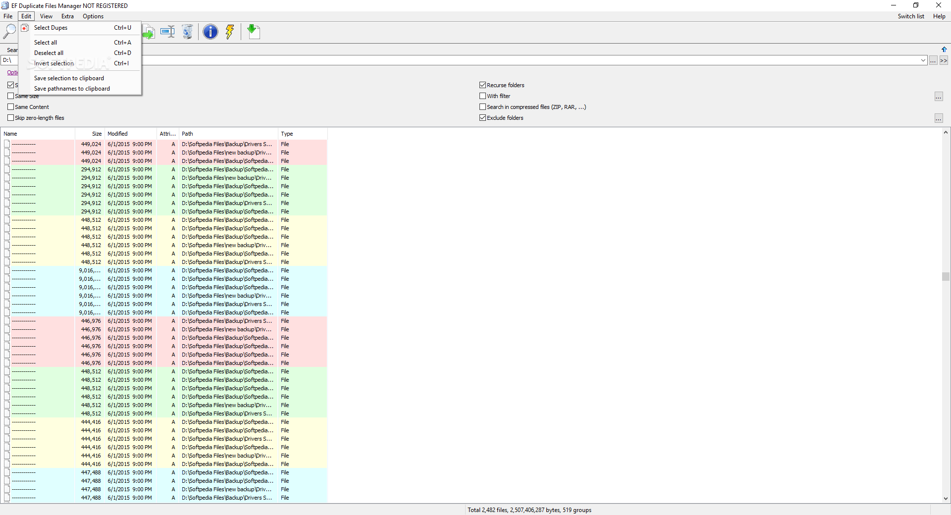 EF Duplicate Files Manager screenshot #2