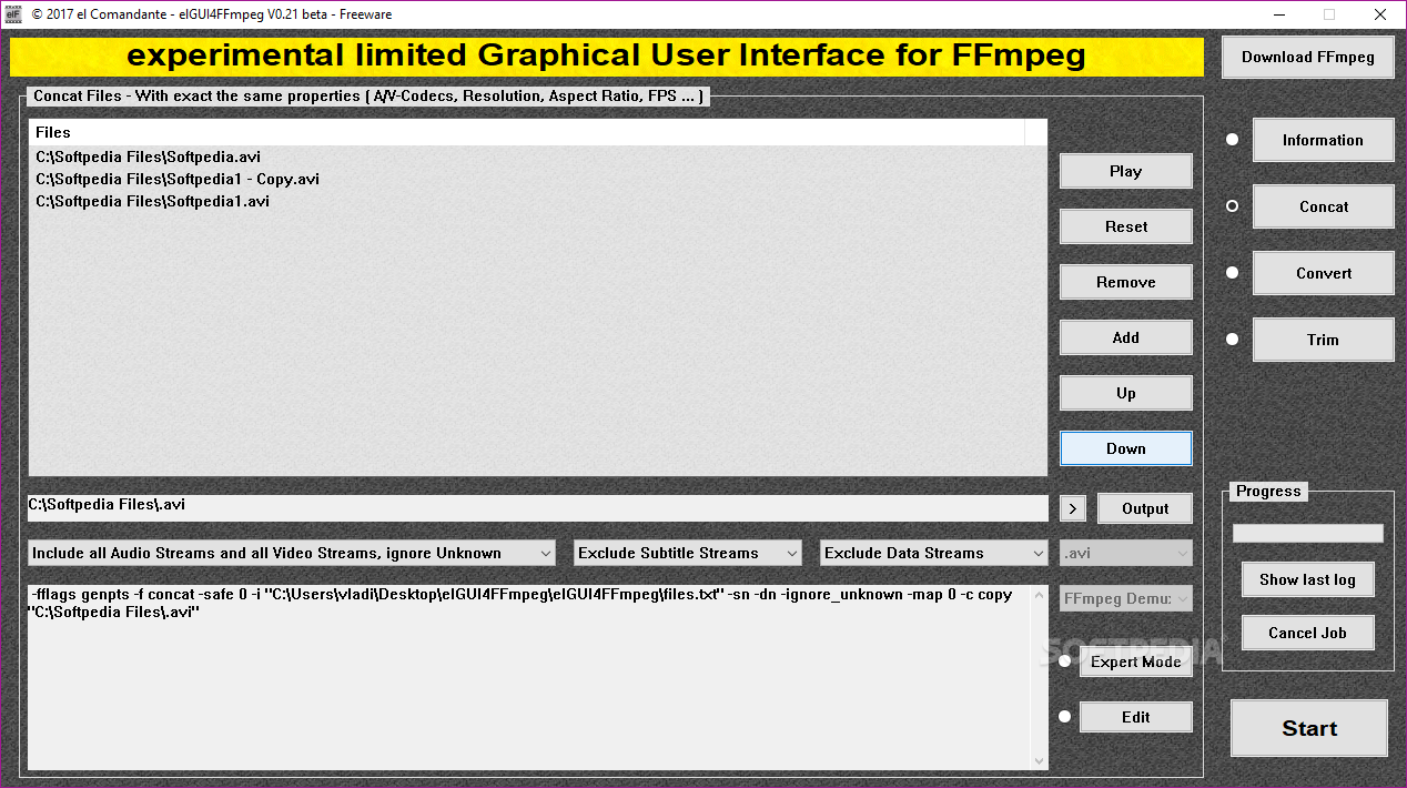 ffmpeg concat spaces in filename