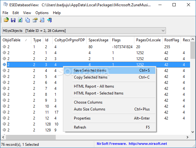 Download ESEDatabaseView 1.72 (Windows) – Download & Review Free