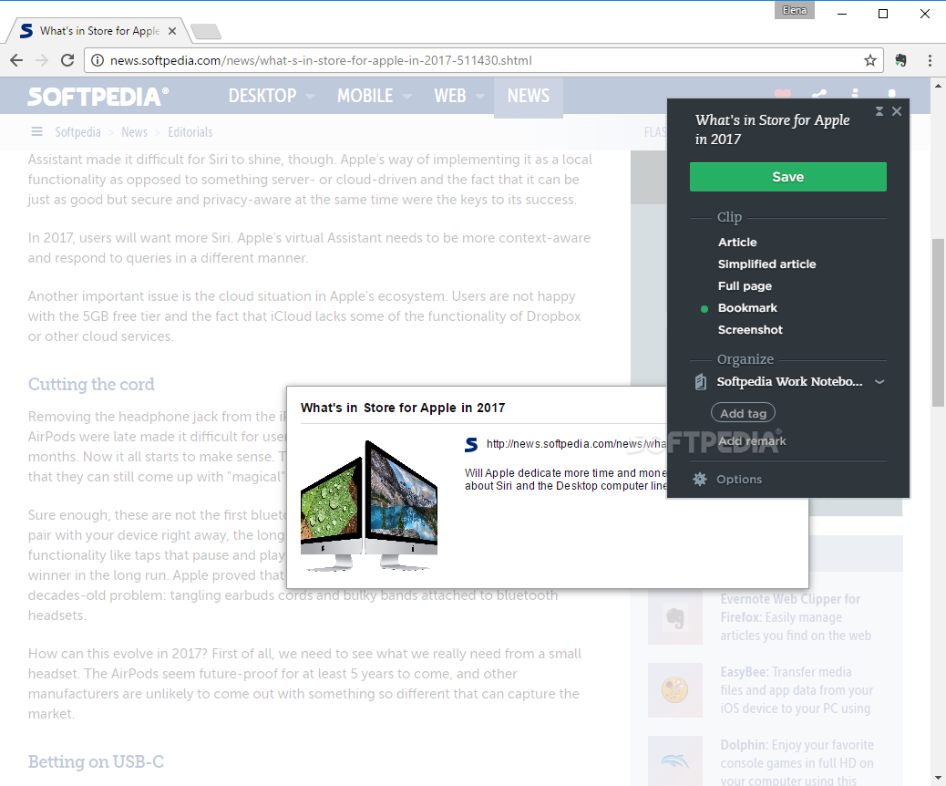 evernote web clipper android