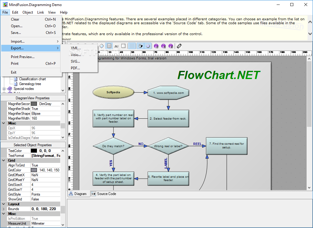 MindFusion.Diagramming for WinForms screenshot #1