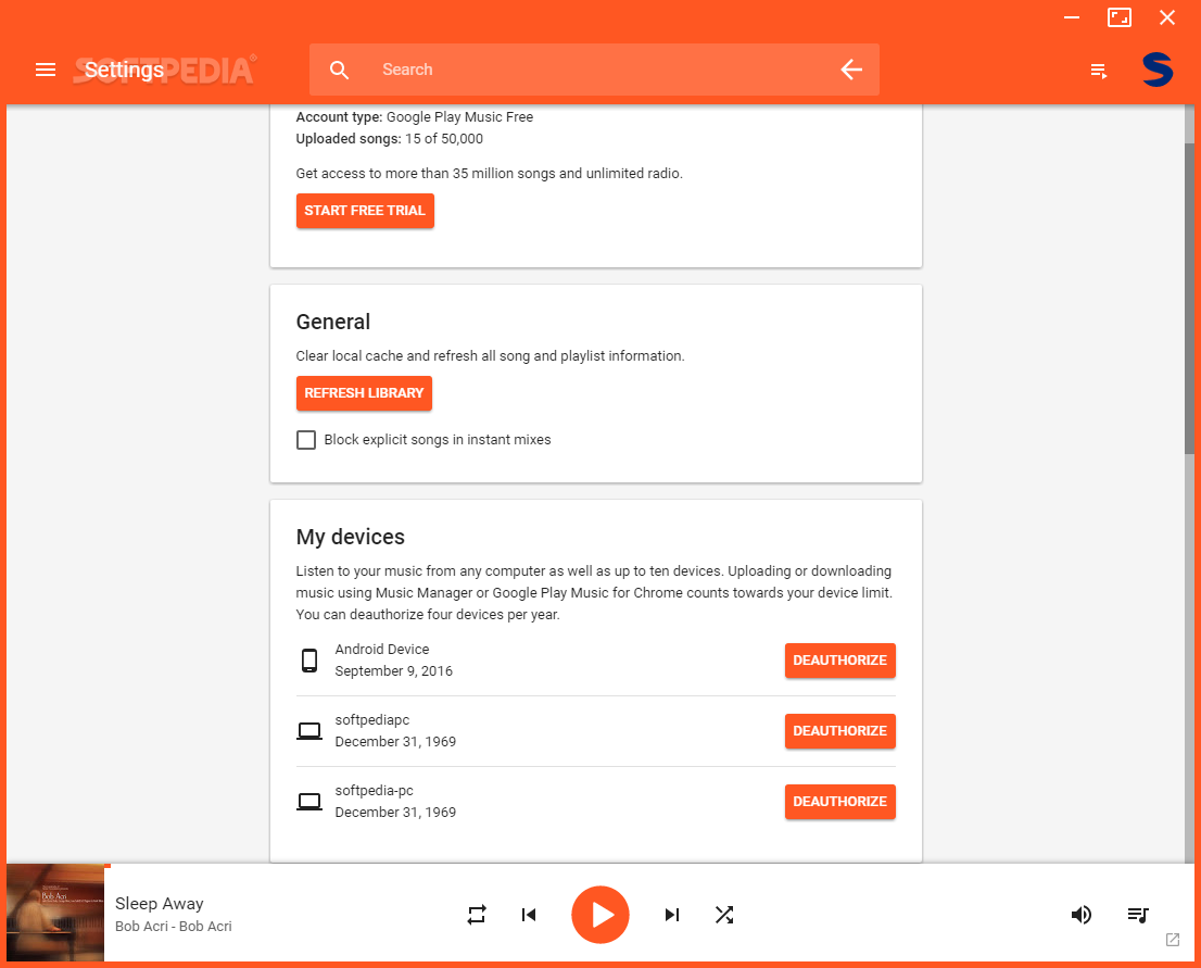 google play music manager desktop application