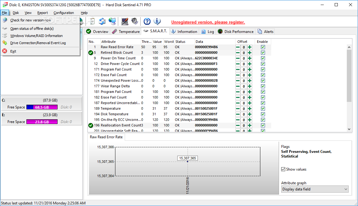 Hard Disk Sentinel Professional screenshot #3