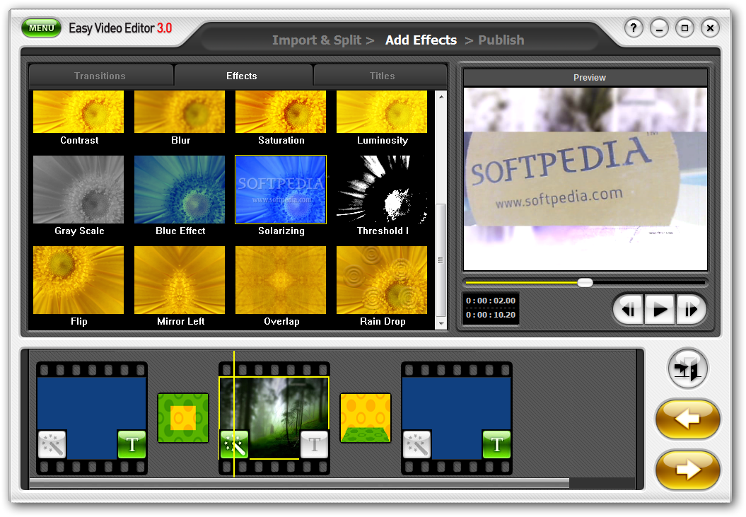 free movie effects editor
