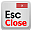 Esc Close icon