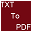 Free Text to PDF Convert icon