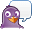 Purple GroupMe icon