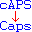 cAPS dOWN icon