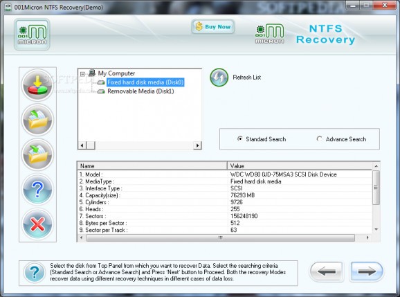 001Micron NTFS Data Recovery screenshot