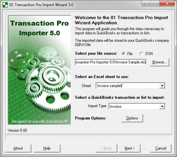 01 Transaction Pro Import Wizard screenshot