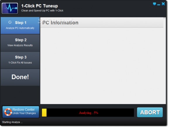 1-Click PC Tuneup screenshot