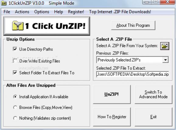 1 Click Unzip! screenshot