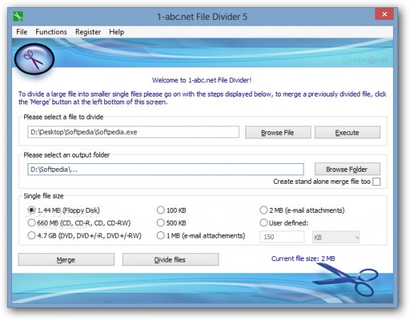 1-abc.net File Divider screenshot