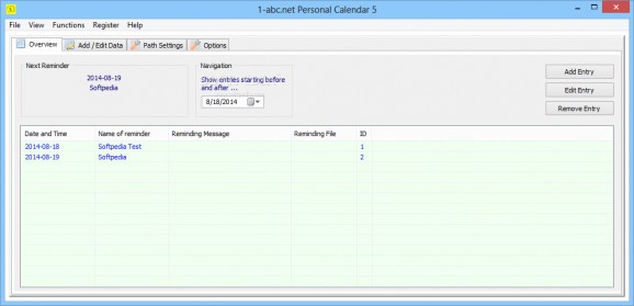 1-abc.net Personal Calendar screenshot