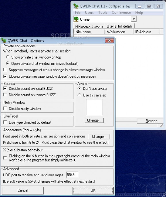 QWER-Chat screenshot