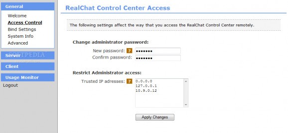 RealChat Software screenshot