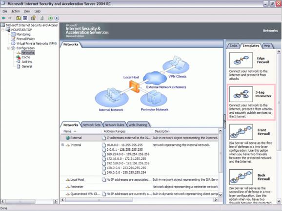 Microsoft ISA Server 2006 screenshot