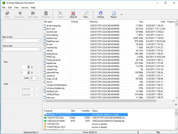 10-Strike Network File Search screenshot