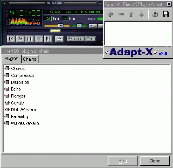 AdaptX for Winamp screenshot