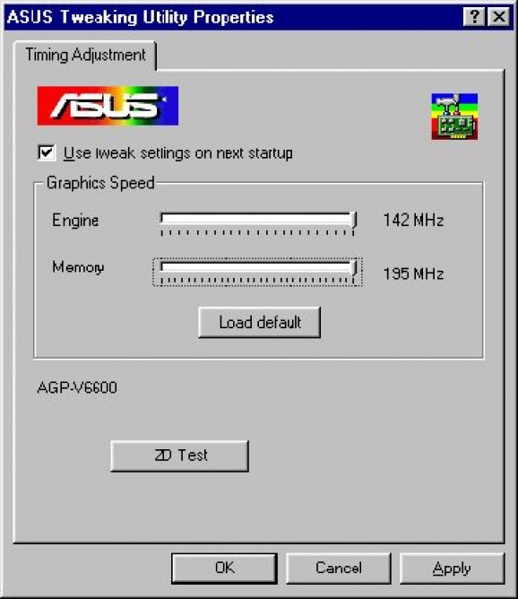 Asus Tweaking Utility 3.65 screenshot