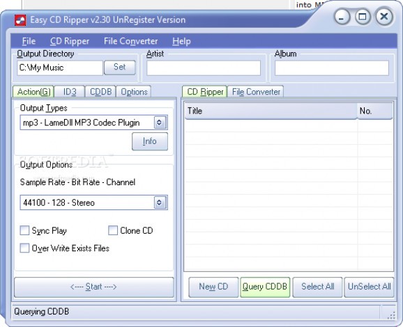 Easy CD Ripper screenshot