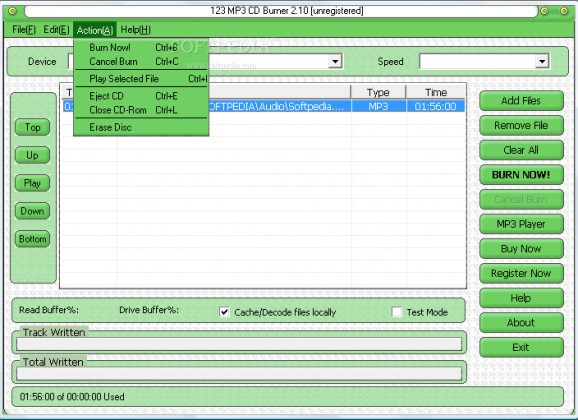 123 MP3 CD Burner screenshot