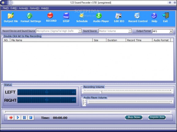 123 Sound Recorder screenshot