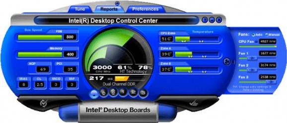 Intel Desktop Control Center screenshot