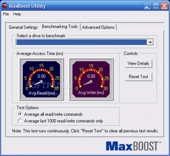 Maxtor Maxboost utility screenshot