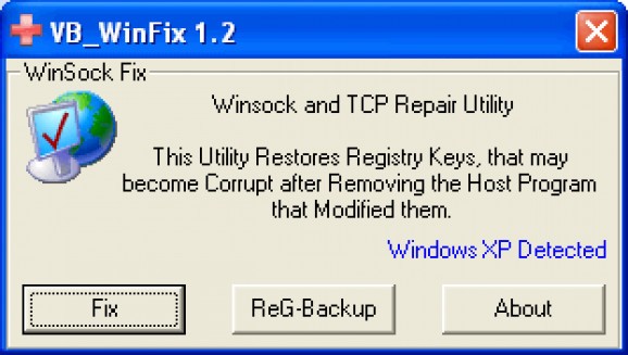 WinSock XP Fix screenshot