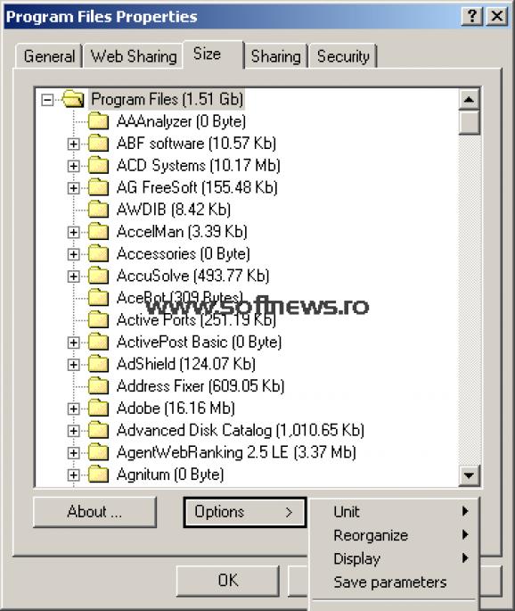 Folder Size Shell Extension 3.2 screenshot