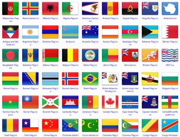 172 final country flag icons screenshot