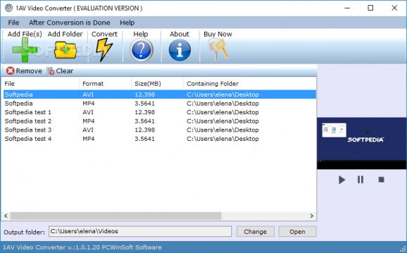 1AV Video Converter screenshot