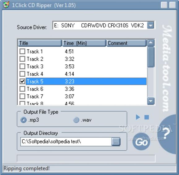 1Click CD Ripper screenshot