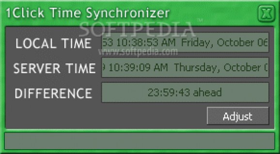 1Click Time Synchronizer screenshot