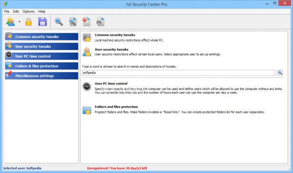 1st Security Center Pro screenshot