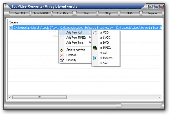 1st Video Converter screenshot