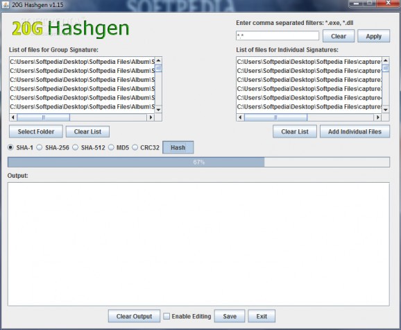 20G Hashgen screenshot