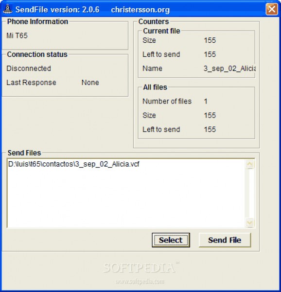 Christersson SendFile for Sony Ericsson screenshot