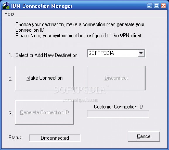 IBM Connection Manager screenshot