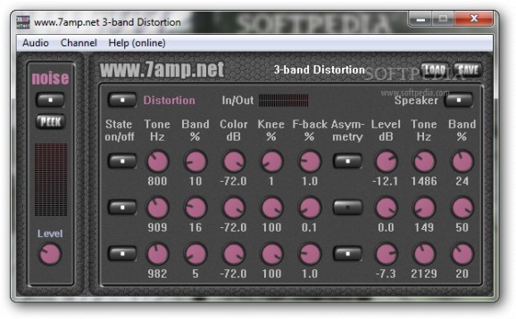 3-band Distortion screenshot