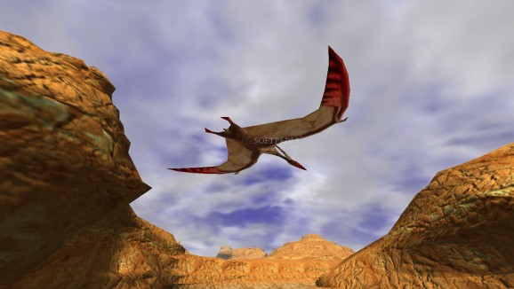 3D Canyon Flight Screensaver screenshot