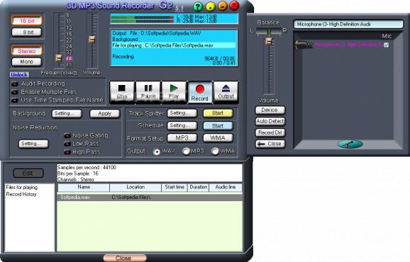 3D MP3 Sound Recorder G2 screenshot