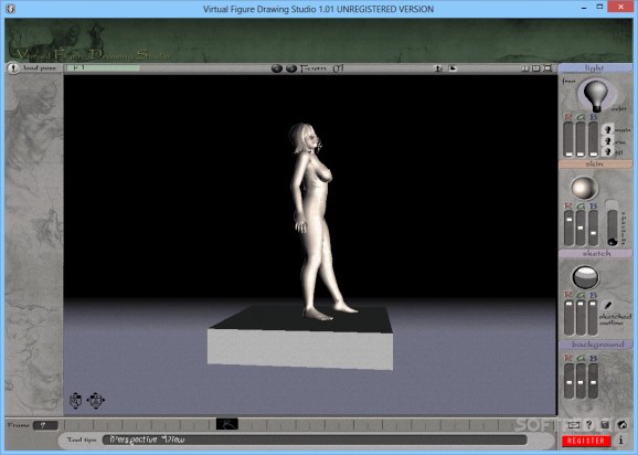 3DVirtual Figure Drawing Studio (Female) screenshot