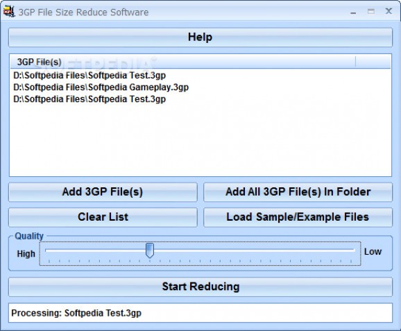 3GP File Size Reduce Software screenshot