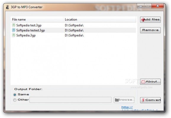 3GP to MP3 Converter screenshot