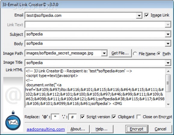 3J - Email Link Creator screenshot