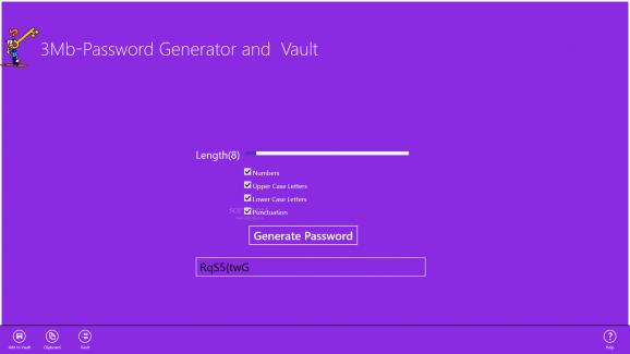 3Mb Password Generator screenshot