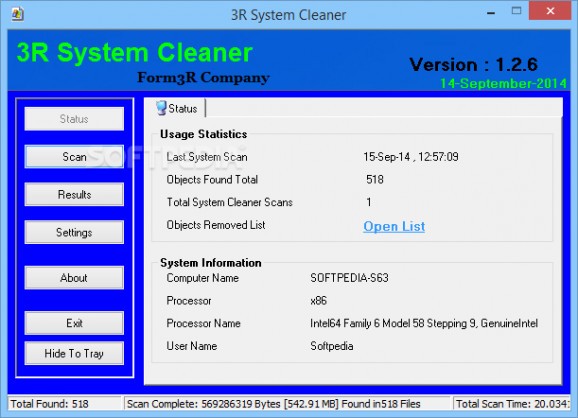 3R System Cleaner screenshot